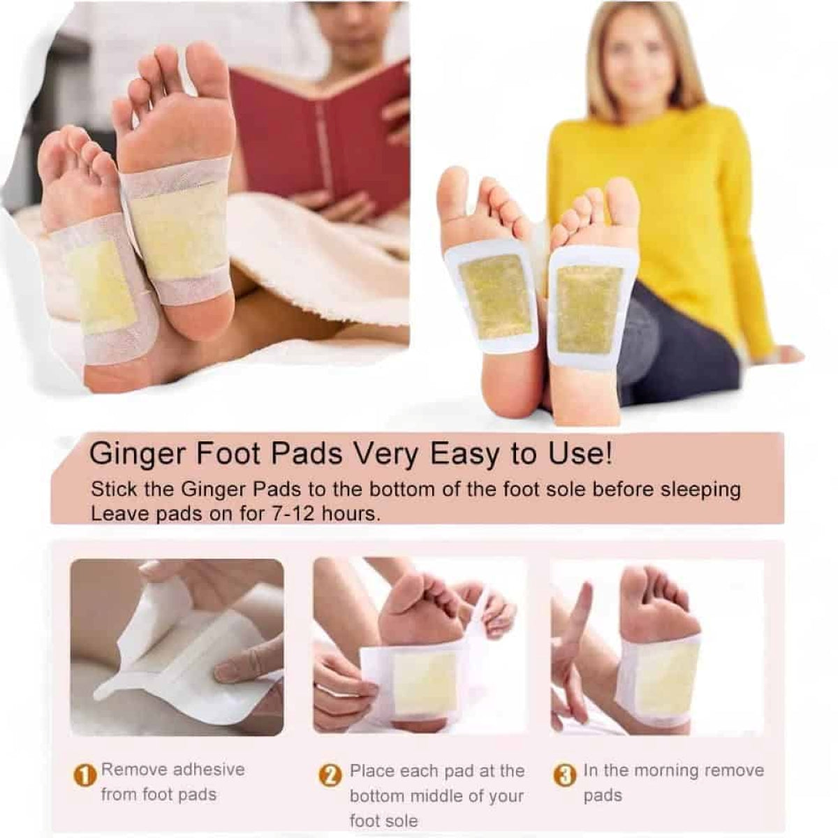 Detox Foot Patch Ginger - Fotplaster med Ingefær