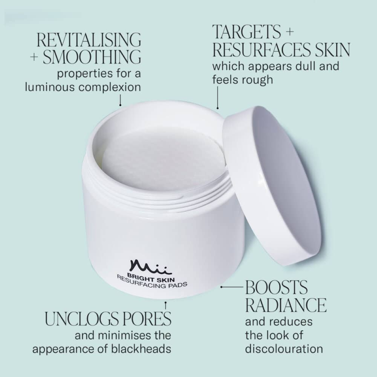 Mii Bright Skin Resurfacing Pads 50stk