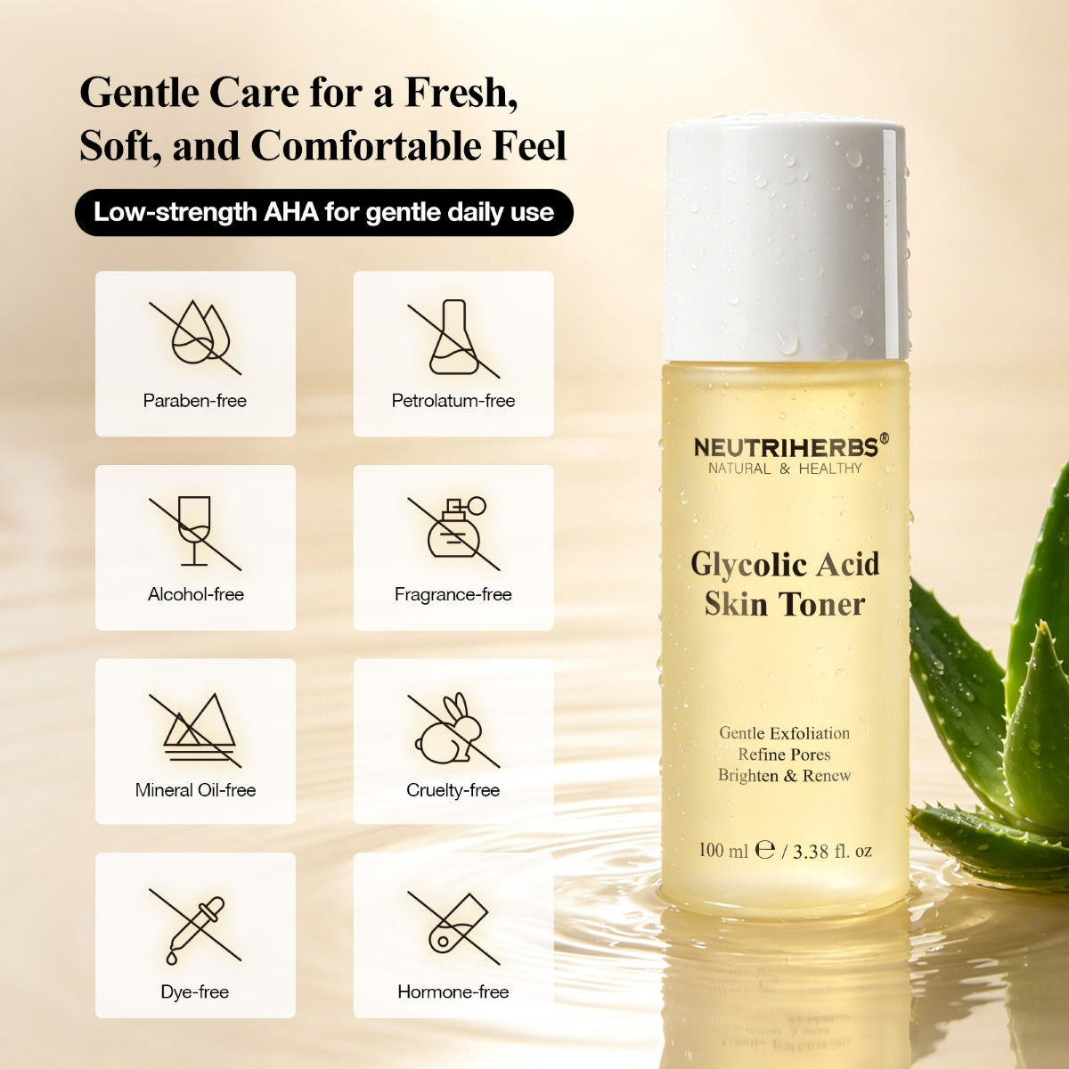 Neutriherbs® Glycolic Acid Skin Toner 100ml