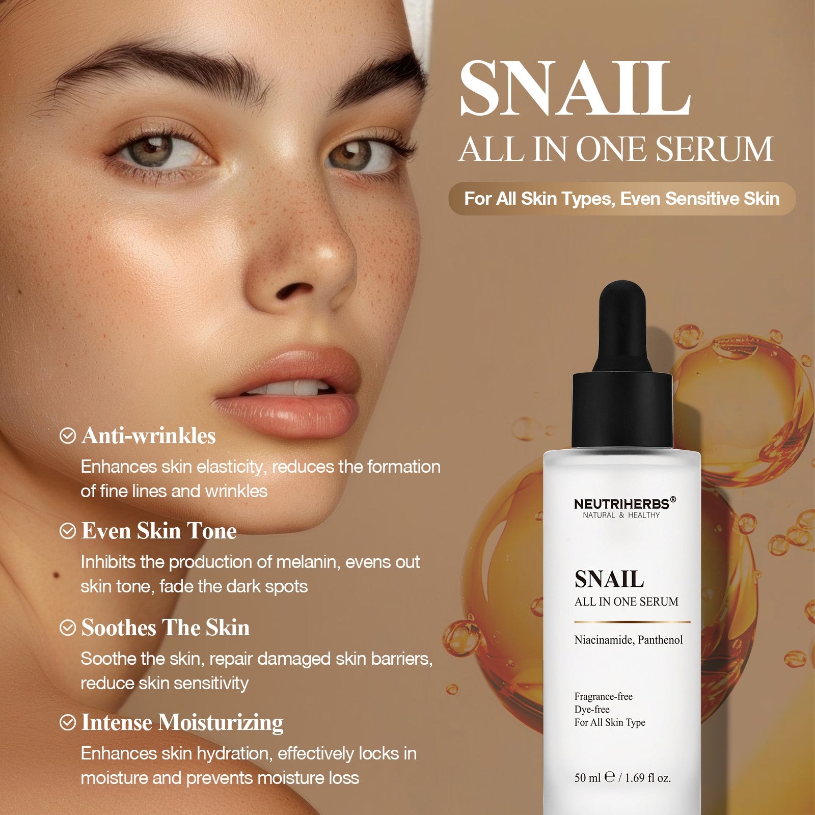 Neutriherbs® Snail All In One Serum 50ml