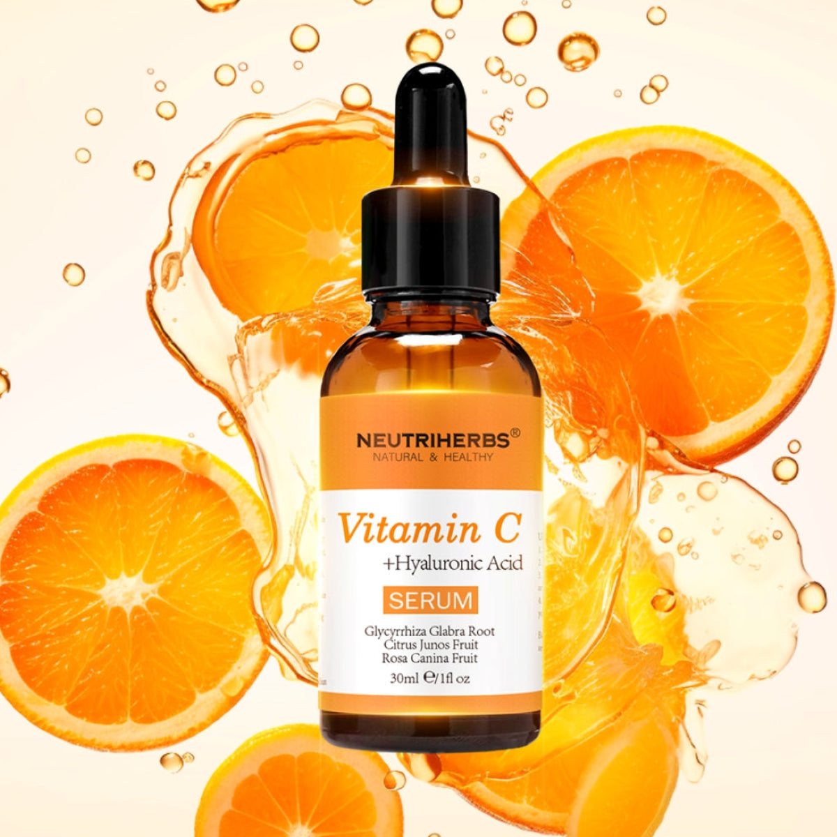 Neutriherbs® Vitamin C + Hyaluronic Acid Serum 15% | 30ml
