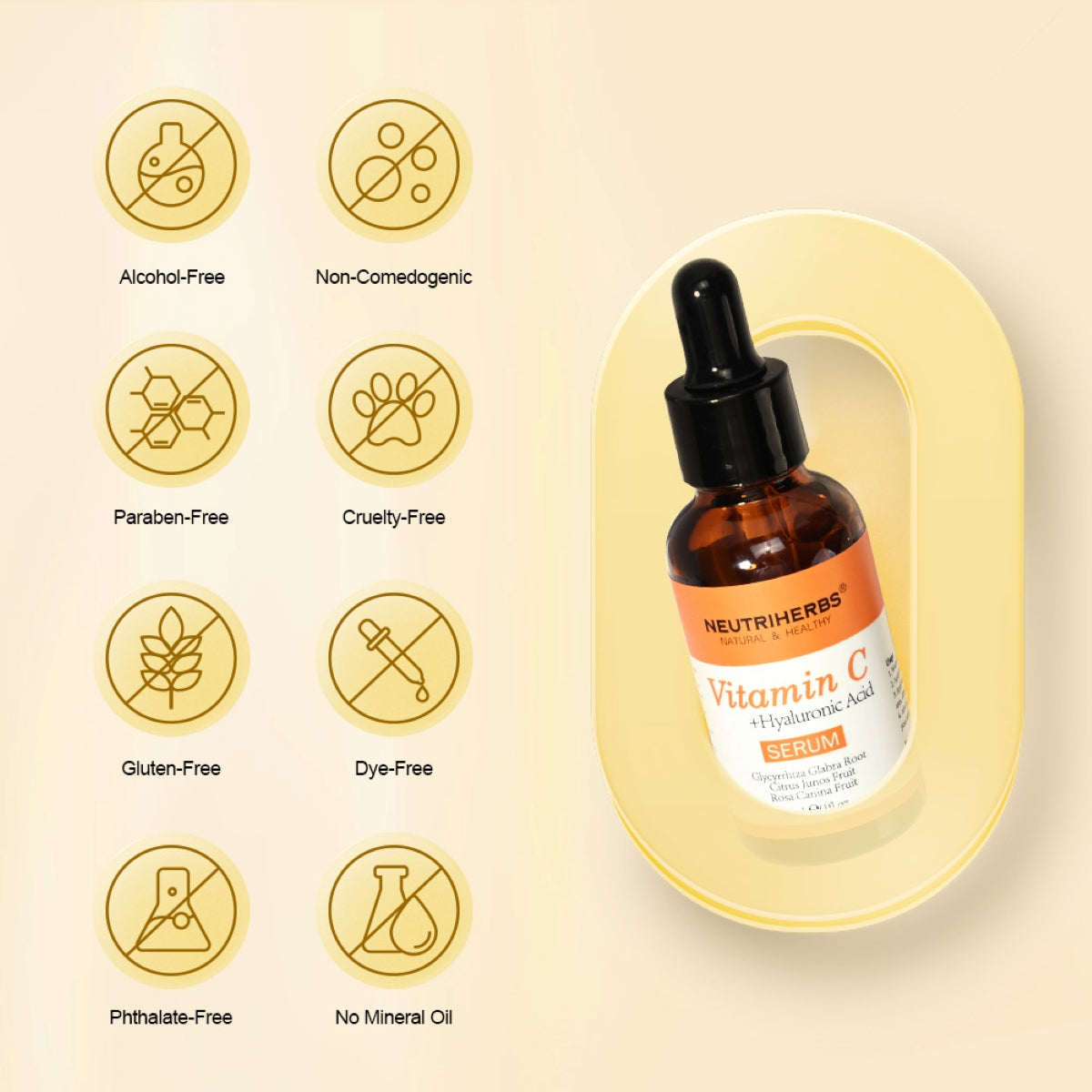 Neutriherbs® Vitamin C + Hyaluronic Acid Serum 15% | 30ml