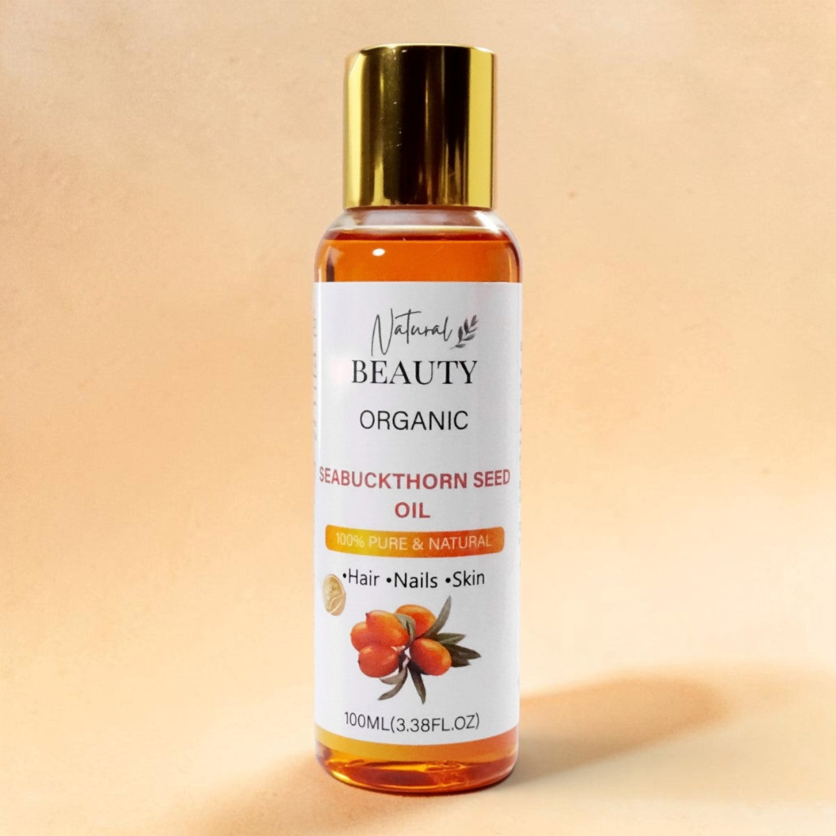 NaturalBeauty Organic Seabuckthorn Seed Oil 100ml