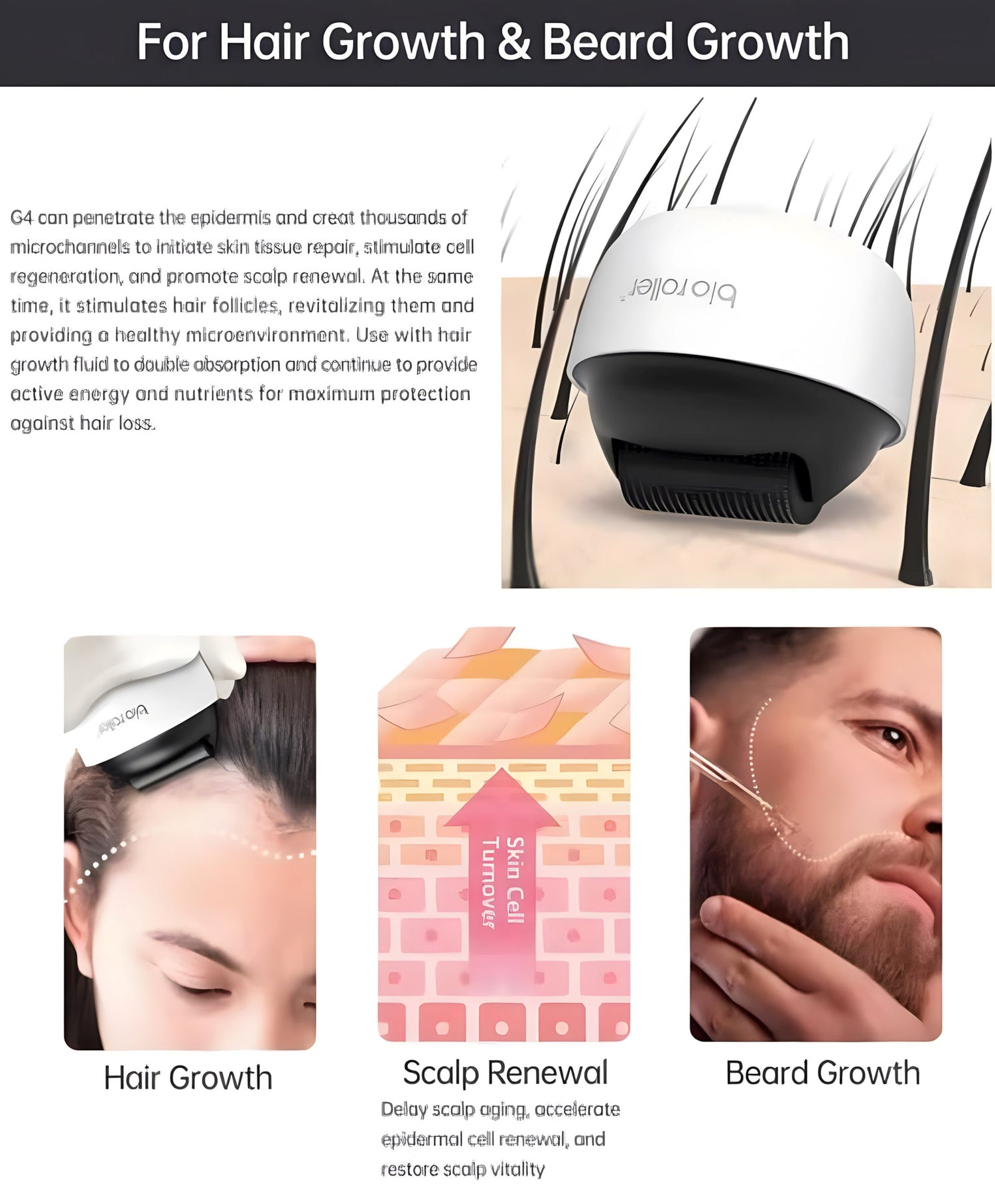 Bio Roller G4 Hair Growth &amp; Skin