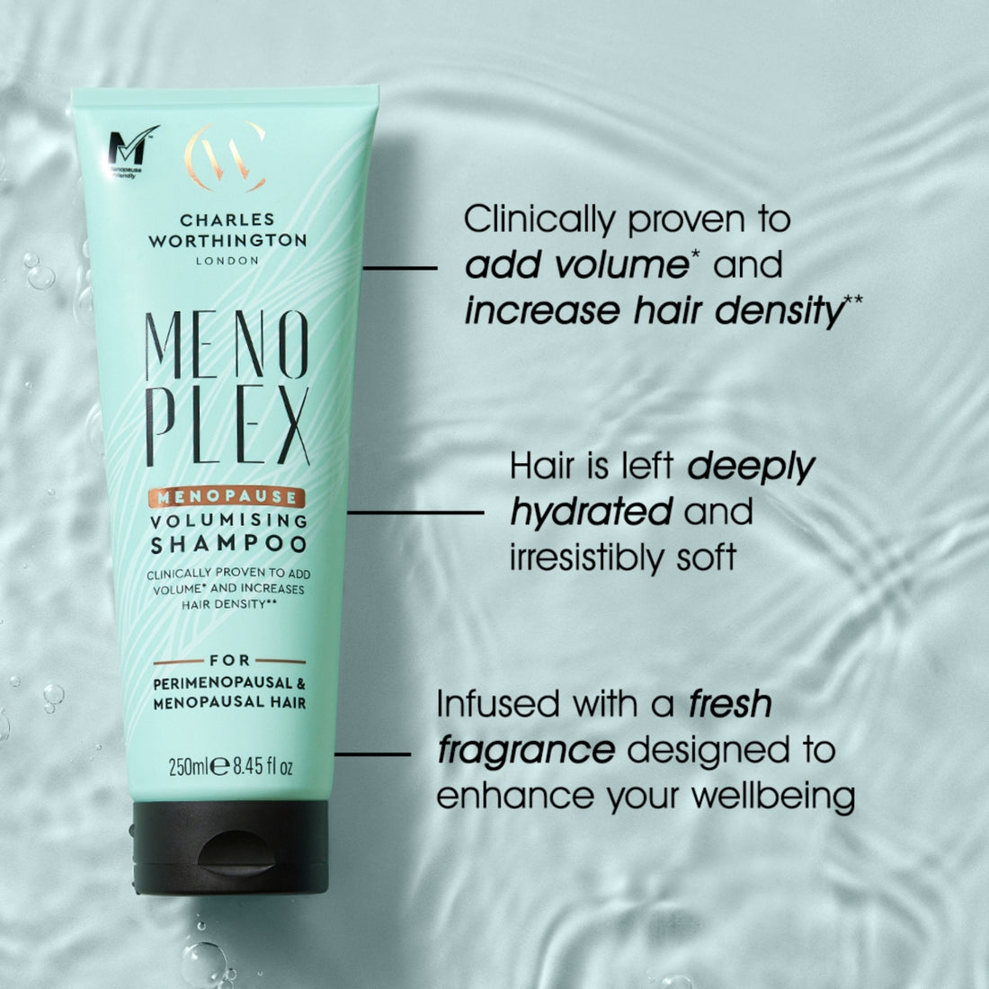 Charles Worthington MenoPlex Volumising Shampoo 250ml