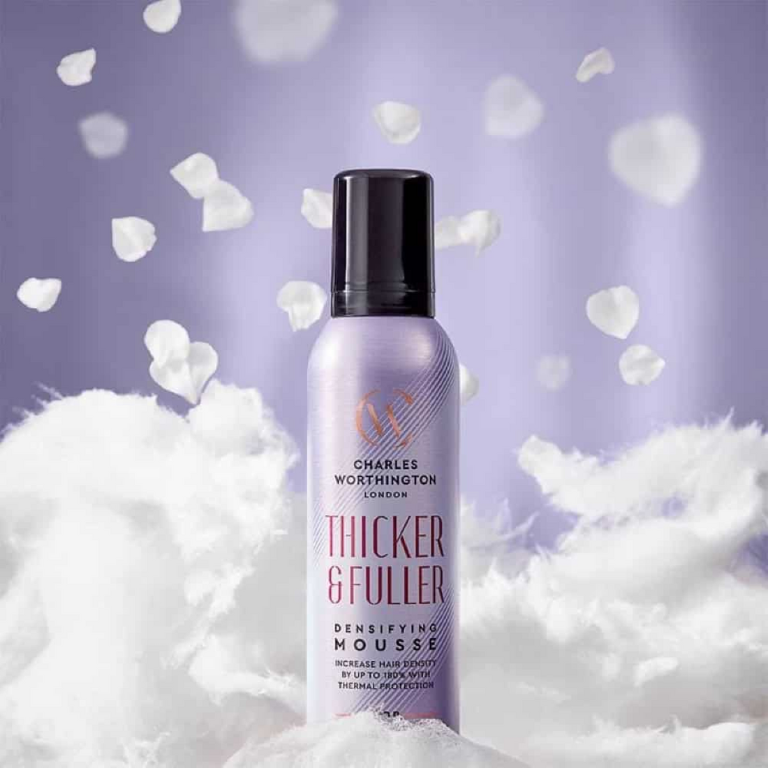 Charles Worthington Thicker &amp; Fuller Densifying Mousse 200ml