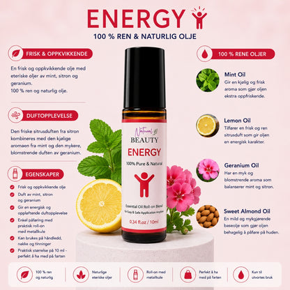 NaturalBeauty ENERGY Essential Oil Roll-on Blend 10ml
