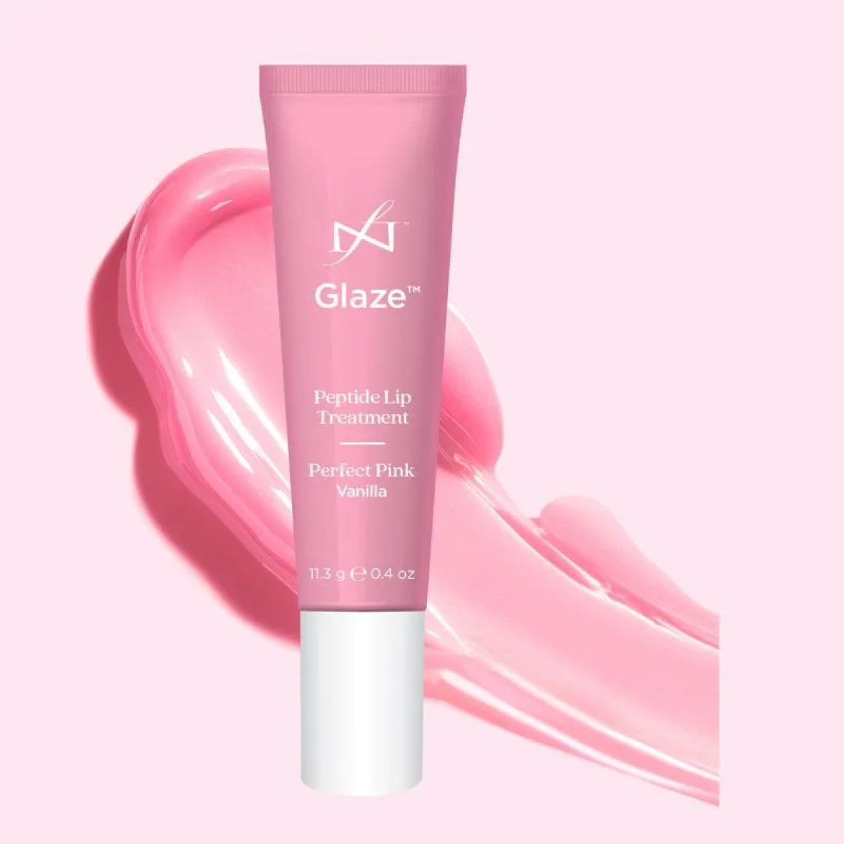 Famous Names Glaze Peptide Lip Treatment - Perfect Pink Vanilla 11,3g