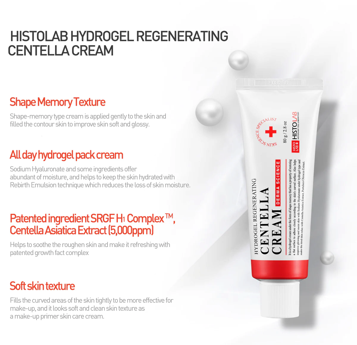 HISTOLAB Centella Red Cream 80g