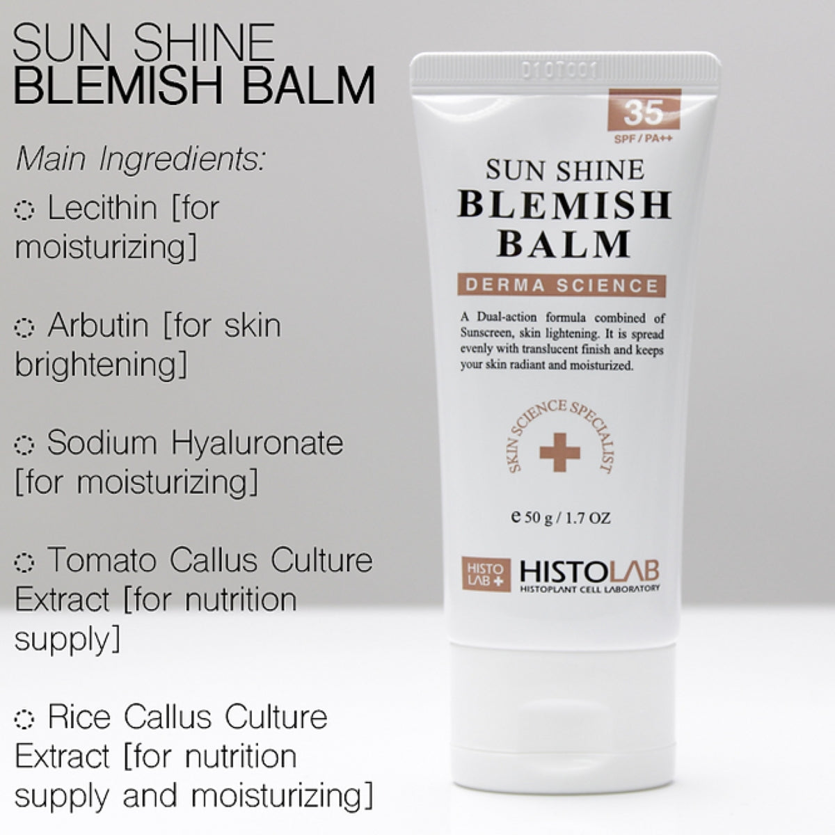 HISTOLAB Sun Shine Blemish Balm SPF35/PA++ 50g