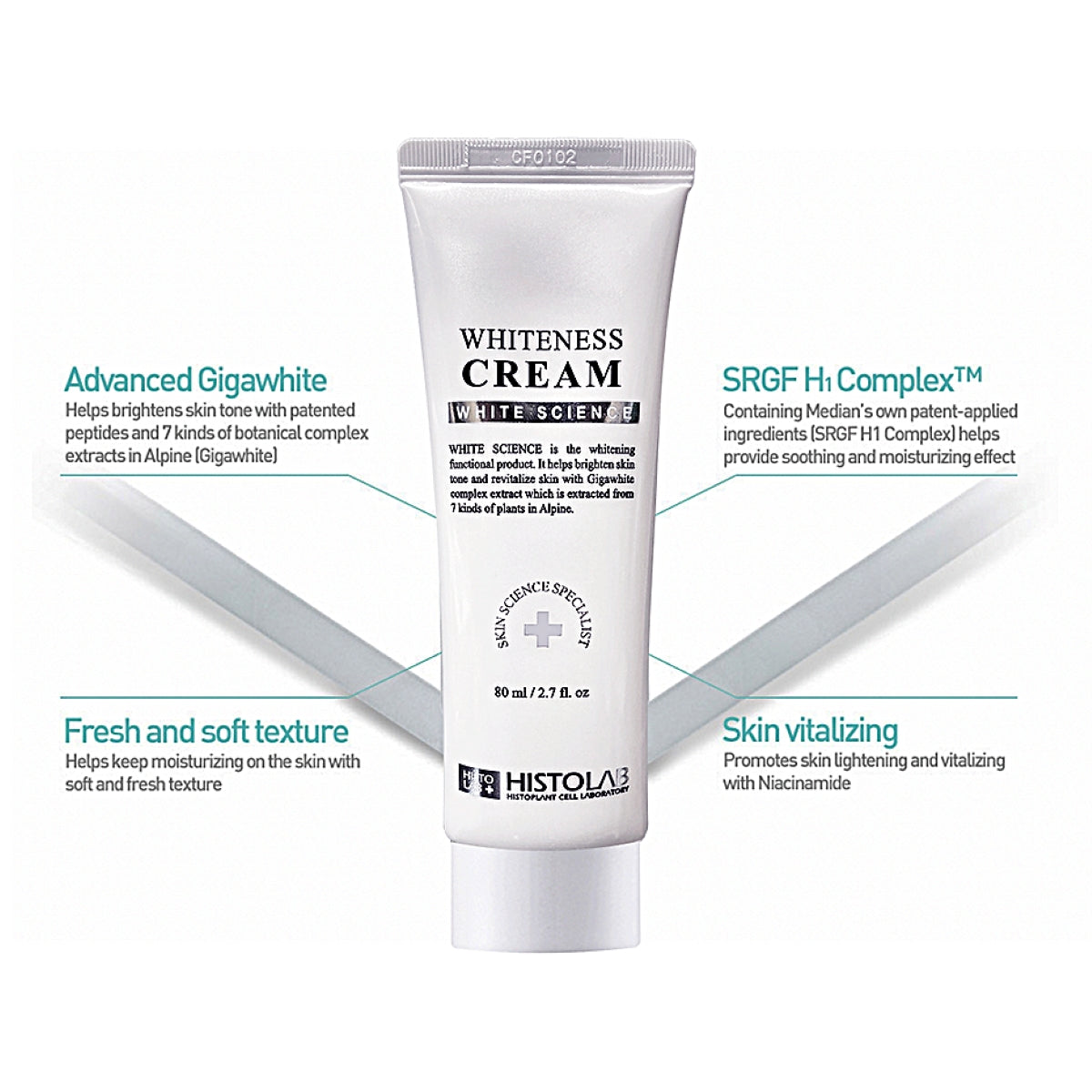 HISTOLAB Whiteness Cream 80ml