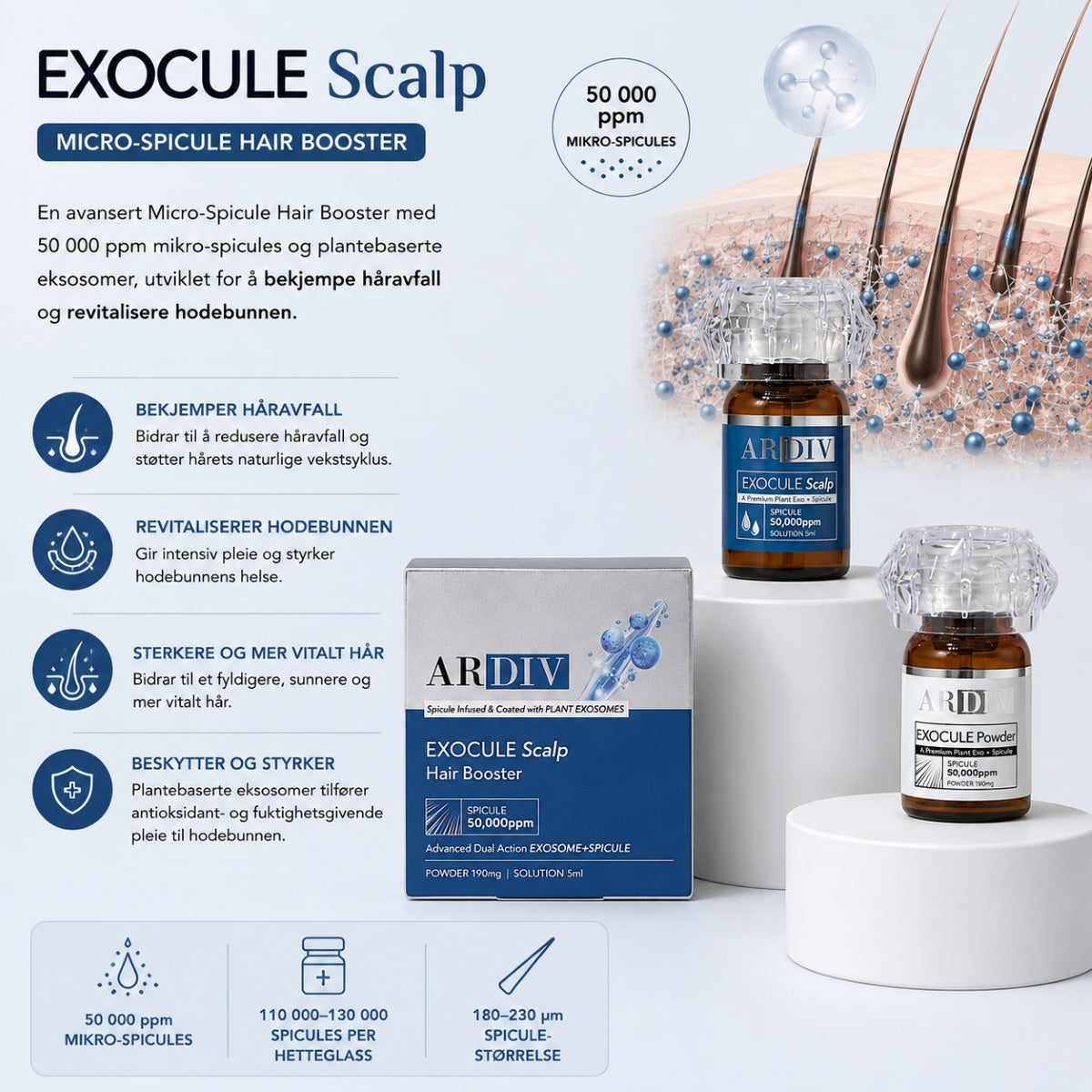 Ardiv EXOCULE Scalp Hair Booster 190mg + 5ml