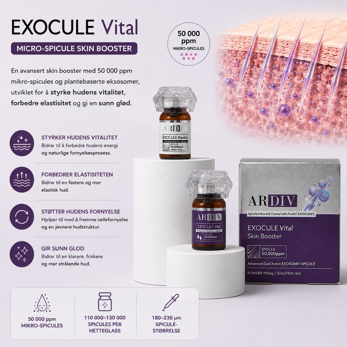 Ardiv EXOCULE Vital Skin Booster 190mg + 4ml