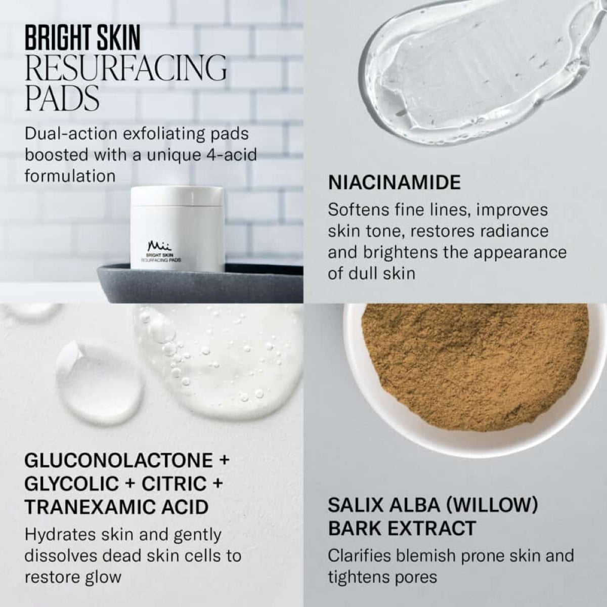 Mii Bright Skin Resurfacing Pads 50stk