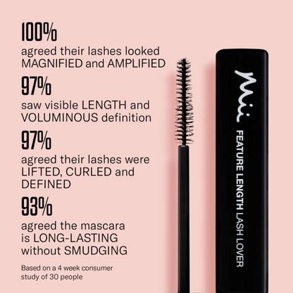 Mii Feature Length Lash Lover Mascara - Black