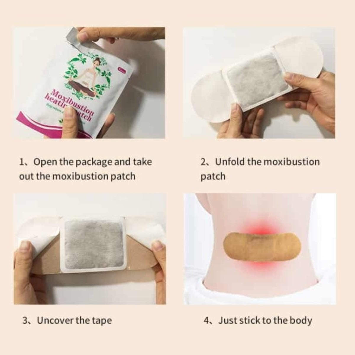 Moxibustion Heating Patch - Selvvarmende Plaster