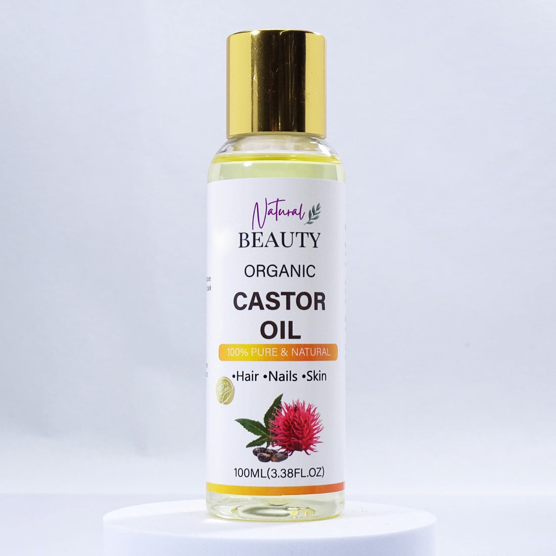 NaturalBeauty Organic Castor Oil 100ml