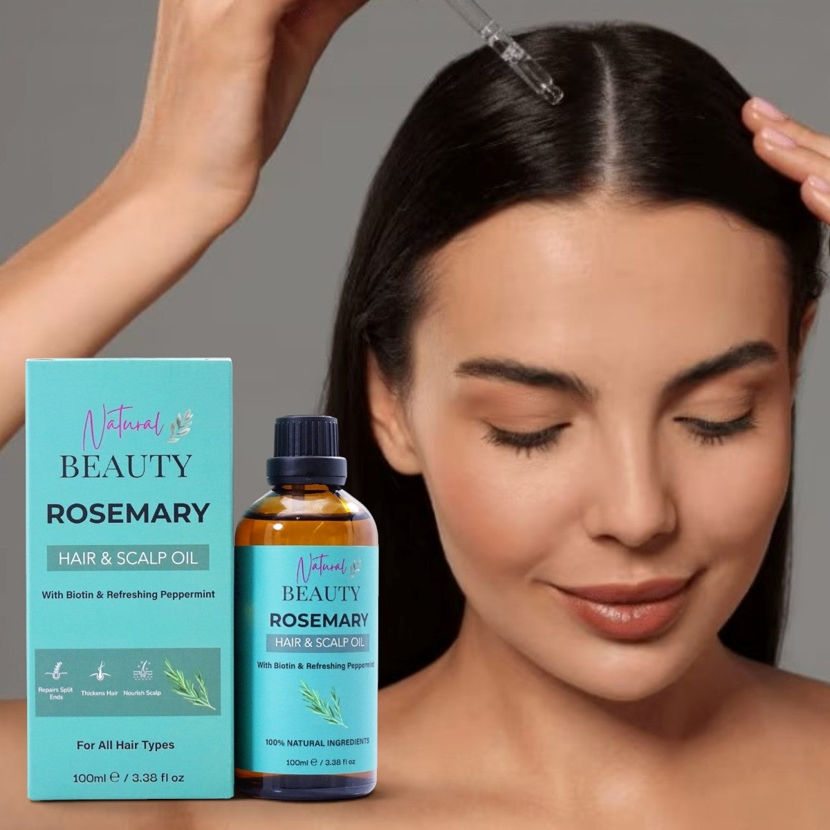 NaturalBeauty Rosemary Hair &amp; Scalp Oil 100ml