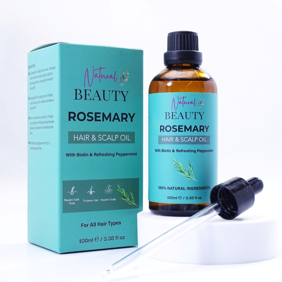 NaturalBeauty Rosemary Hair &amp; Scalp Oil 100ml