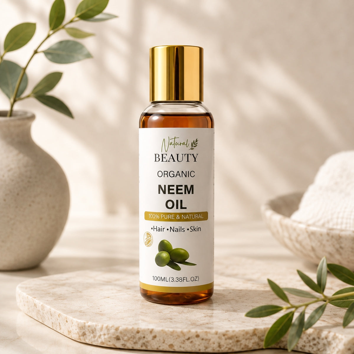 NaturalBeauty Organic Neem Oil 100ml