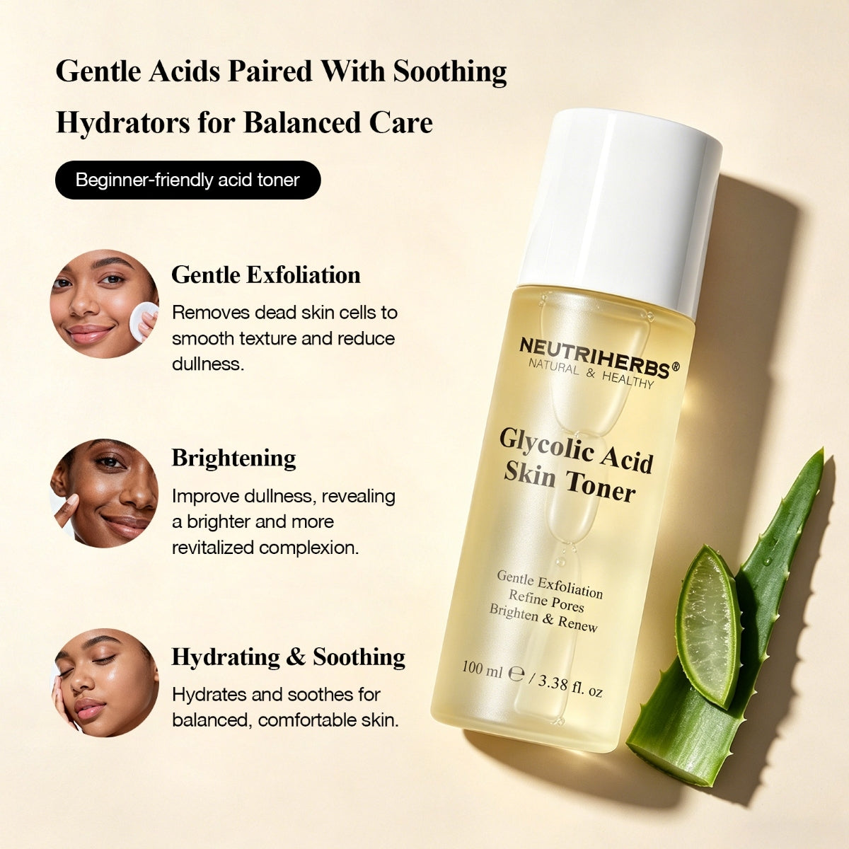 Neutriherbs® Glycolic Acid Skin Toner 100ml