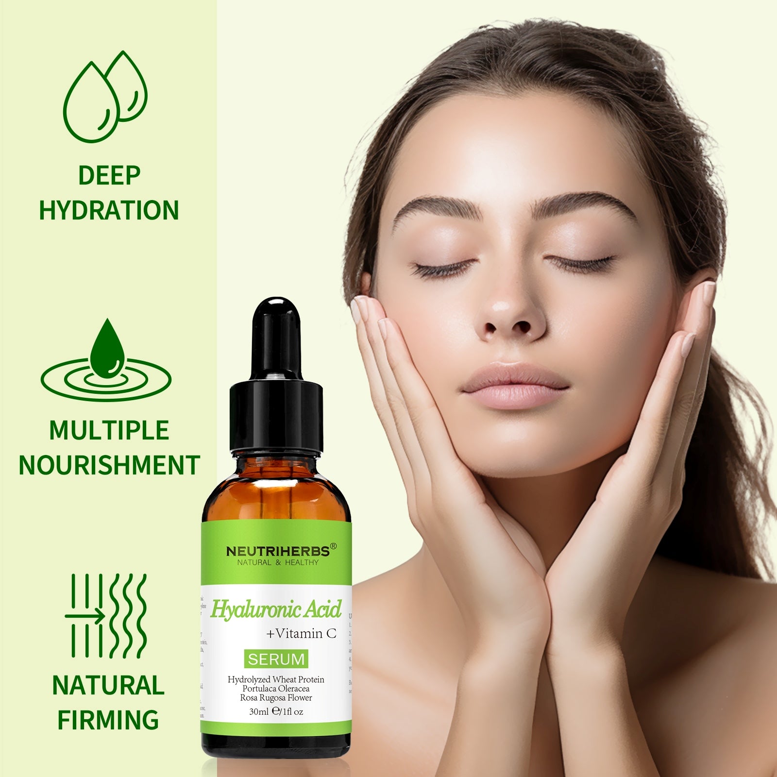 Neutriherbs® Hyaluronic Acid + Vitamin C Serum 30ml