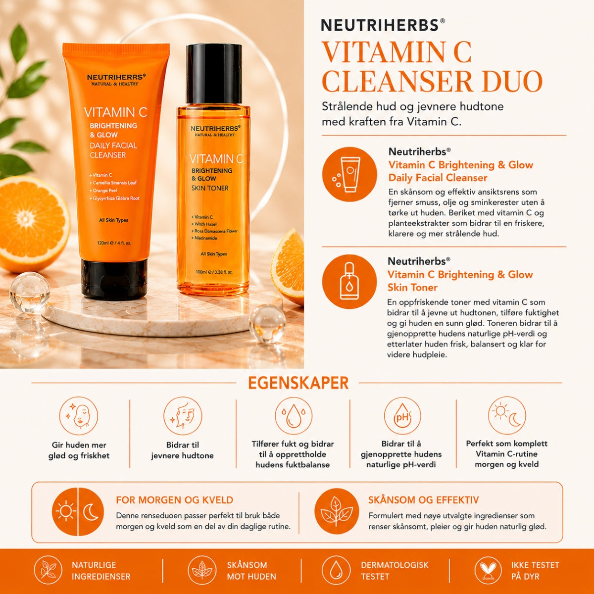 Neutriherbs® Vitamin C Cleanser Duo Bundle