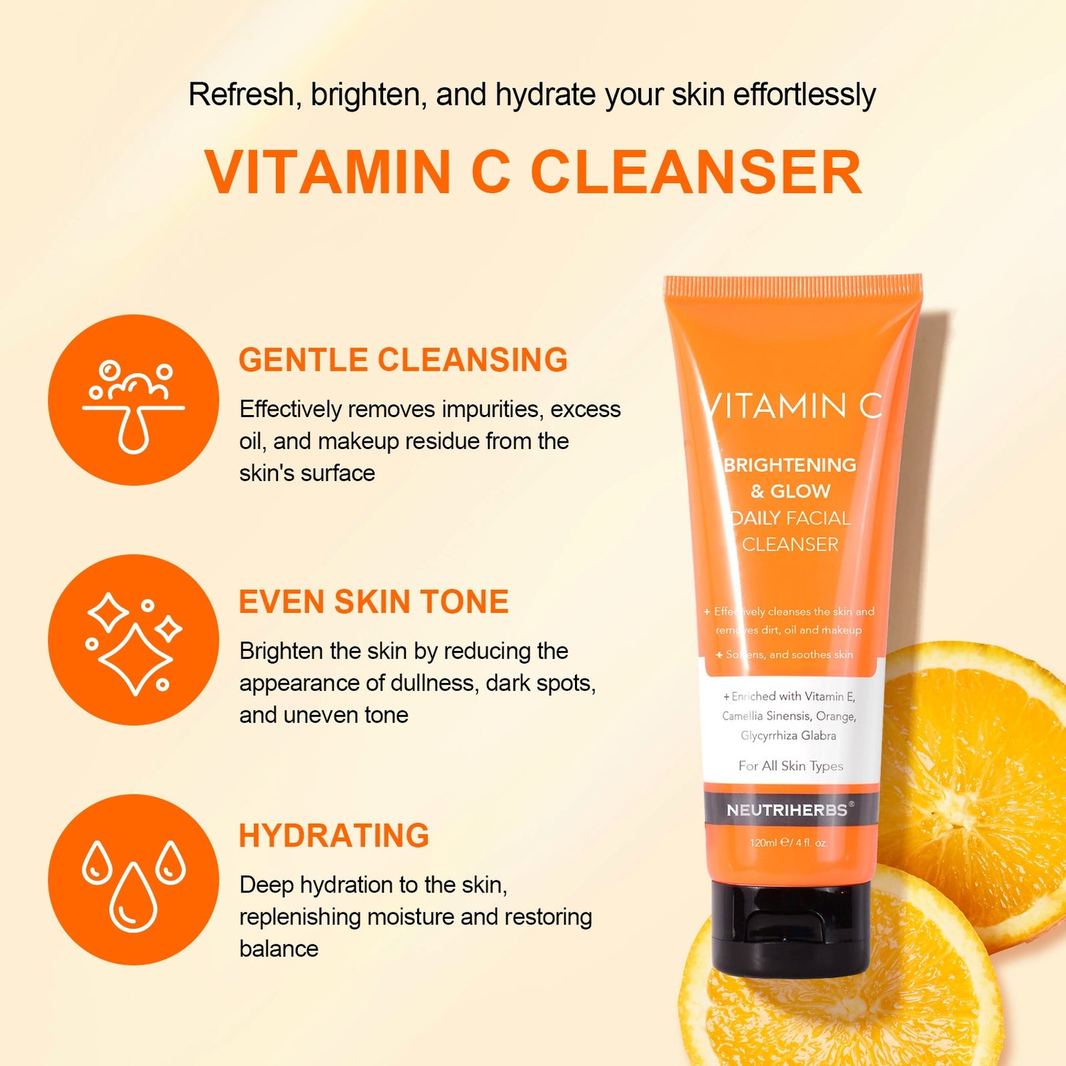 Neutriherbs® Vitamin C Facial Cleanser 120ml