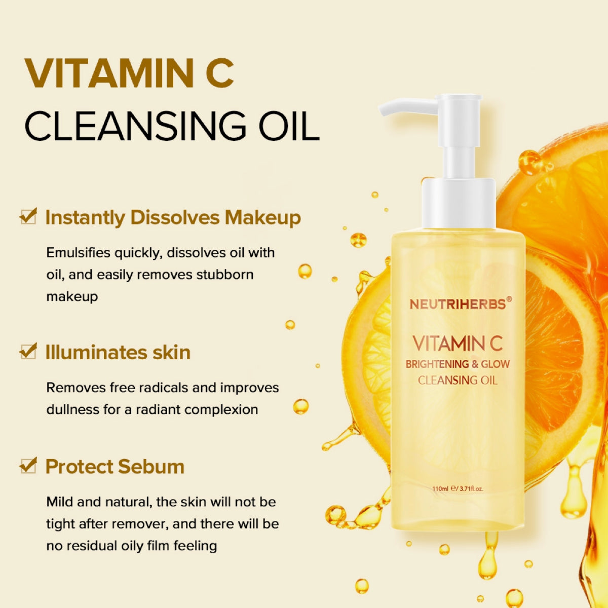 Neutriherbs® Vitamin C Cleansing Oil 110ml