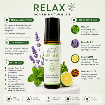 NaturalBeauty RELAX Essential Oil Roll-on Blend 10ml