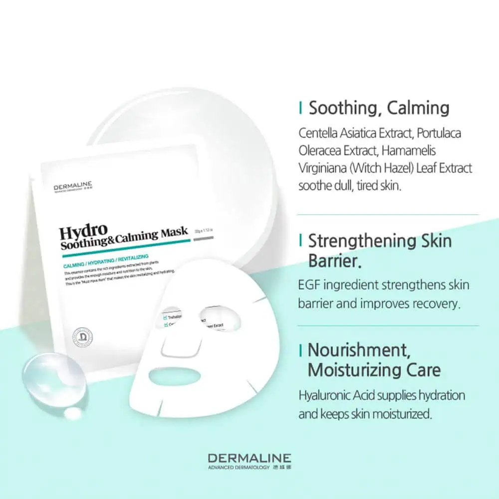 Dermaline Hydro Soothing & Calming Sheet Mask